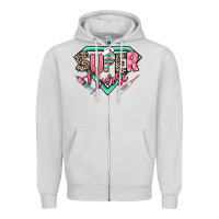 Dove Grey super nurse Zipper Hoodie - RanaPortraitStore