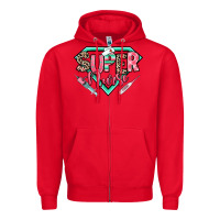 Red super nurse Zipper Hoodie - RanaPortraitStore