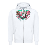 White super nurse Zipper Hoodie - RanaPortraitStore