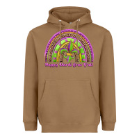 Toasted Coconut happy mardi gras y'all rainbow Heavyweight Hoodie - Jasminsmagicworld