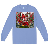 Colony Blue merry Christmas Long Sleeve Tee - CowhideDigitalArt