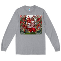 Heather Grey merry Christmas Long Sleeve Tee - CowhideDigitalArt