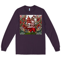 Plum merry Christmas Long Sleeve Tee - CowhideDigitalArt