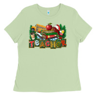 Matcha Christmas Teacher Ladies Tee - FaDigitalArtStudio
