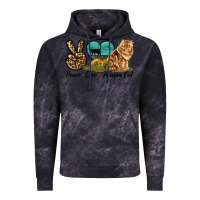 Cloud Black Peace Love Persian Cat Vintage Hoodie - LillyAllenDesigns