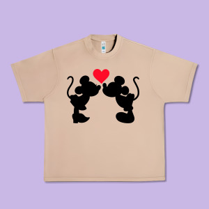 Minnie Mouse Urban Heavy Tee Designed By Cowhidedigitalart