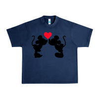 Navy Minnie Mouse Urban Heavy Tee - CowhideDigitalArt