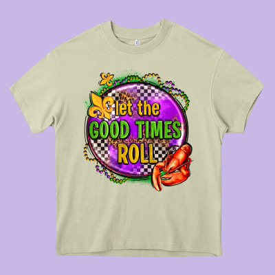 Let The Good Times Roll Olivia Heavy Core Tee Designed By Oliviacreatesart