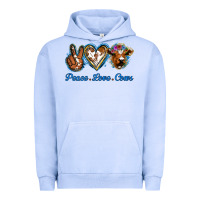 Pigment Grape Ice Peace Love Cows Urban Hoodie - Jasminsmagicworld
