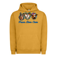 Pigment Peanut Butter Peace Love Cows Urban Hoodie - Jasminsmagicworld