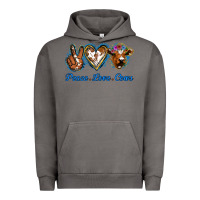 Pigment Tornado Peace Love Cows Urban Hoodie - Jasminsmagicworld