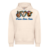 Sandshell Peace Love Cows Urban Hoodie - Jasminsmagicworld