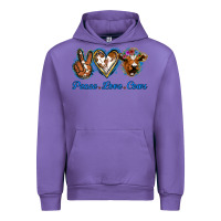 Tulip Peace Love Cows Urban Hoodie - Jasminsmagicworld