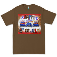 Cacao Western Happy Fourth Of July Premium Tee - FaDigitalArtStudio