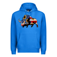 True Royal american flag bison Premium Hoodie - Jasminsmagicworld