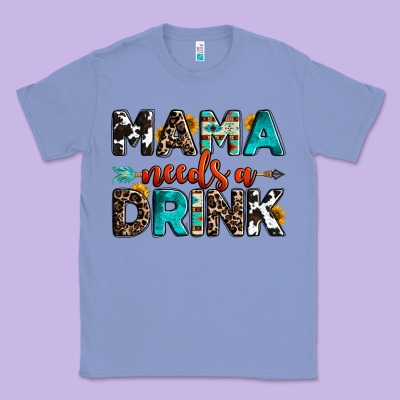 Mama Needs A Drink Classic Tee Designed By Oliviacreatesart