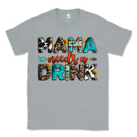 Heather Grey mama needs a drink Classic Tee - OliviaCreatesArt