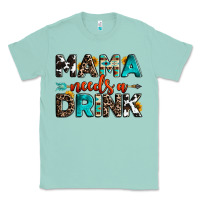 Seafoam mama needs a drink Classic Tee - OliviaCreatesArt