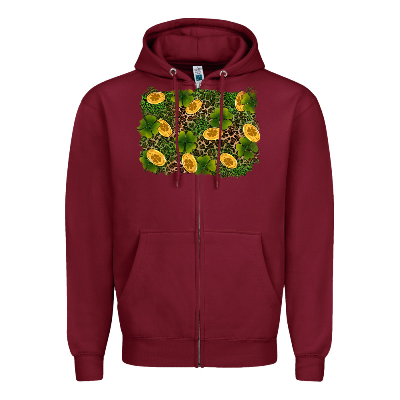 St Patricks Day Background Zipper Hoodie by RanaPortraitStore | Teevron