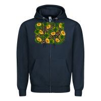 Navy st patricks day background Zipper Hoodie - RanaPortraitStore