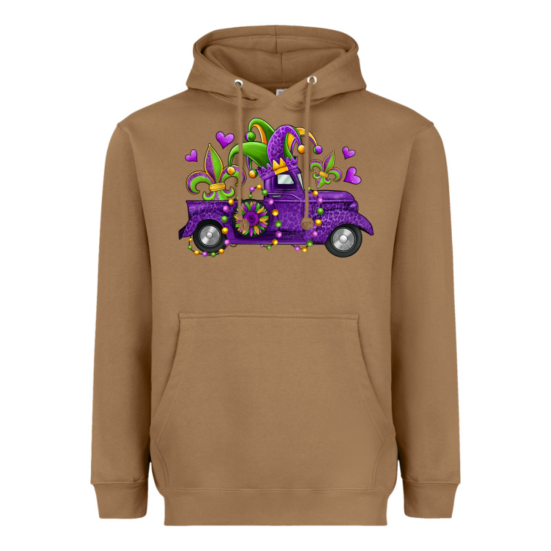 Mardi Gras Truck Heavyweight Hoodie by Jasminsmagicworld | Teevron