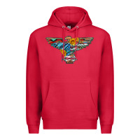 Cardinal thunderbird with usa flag and sunflowers Premium Hoodie - Artiststas