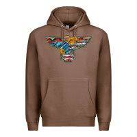Chestnut thunderbird with usa flag and sunflowers Premium Hoodie - Artiststas