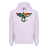 Lilac thunderbird with usa flag and sunflowers Premium Hoodie - Artiststas