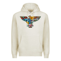 Oatmeal Heather thunderbird with usa flag and sunflowers Premium Hoodie - Artiststas