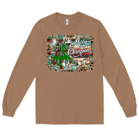 Toasted Coconut merry Christmas tree western Long Sleeve Tee - CowhideDigitalArt