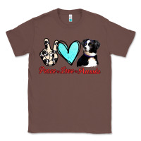 Chestnut Peace Love Aussie Classic Tee - Jasminsmagicworld