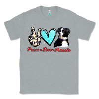 Heather Grey Peace Love Aussie Classic Tee - Jasminsmagicworld