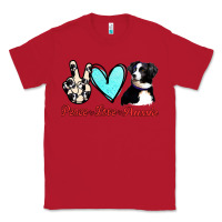 Red Peace Love Aussie Classic Tee - Jasminsmagicworld