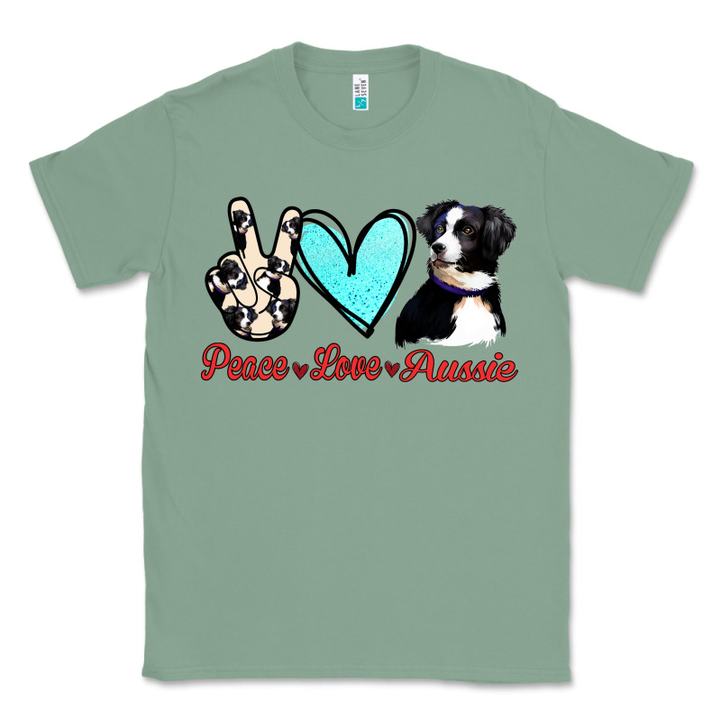 Peace Love Aussie Classic Tee by Jasminsmagicworld | Teevron