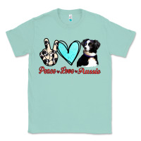 Seafoam Peace Love Aussie Classic Tee - Jasminsmagicworld
