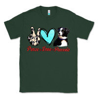 Sports Green Peace Love Aussie Classic Tee - Jasminsmagicworld