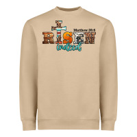 Mushroom he is risen indeed matthew 28 6 jesus christ easter Heavyweight Sweatshirt - Jasminsmagicworld
