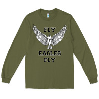 Army Green fly eagles fly philadelphia Long Sleeve Tee - artisFamous