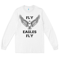 White fly eagles fly philadelphia Long Sleeve Tee - artisFamous
