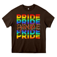 Chocolate Brown pride pride pride Heavy Core Tee - OliviaCreatesArt
