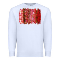 White Valentine's Day Brushstrokes Premium Sweatshirt - RanaPortraitStore