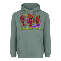 Sage happy crawdi gras mardi gras carnival Heavyweight Hoodie - Jasminsmagicworld