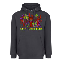 Smoke happy crawdi gras mardi gras carnival Heavyweight Hoodie - Jasminsmagicworld