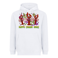 White happy crawdi gras mardi gras carnival Heavyweight Hoodie - Jasminsmagicworld