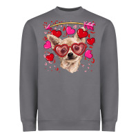 Storm valentine's day  chihuahua Heavyweight Sweatshirt - RanaPortraitStore