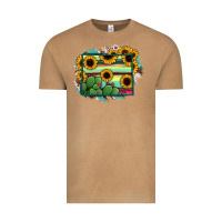 Vintage Camel wyoming map sunflower cactus serape Vintage Tee - RanaPortraitStore