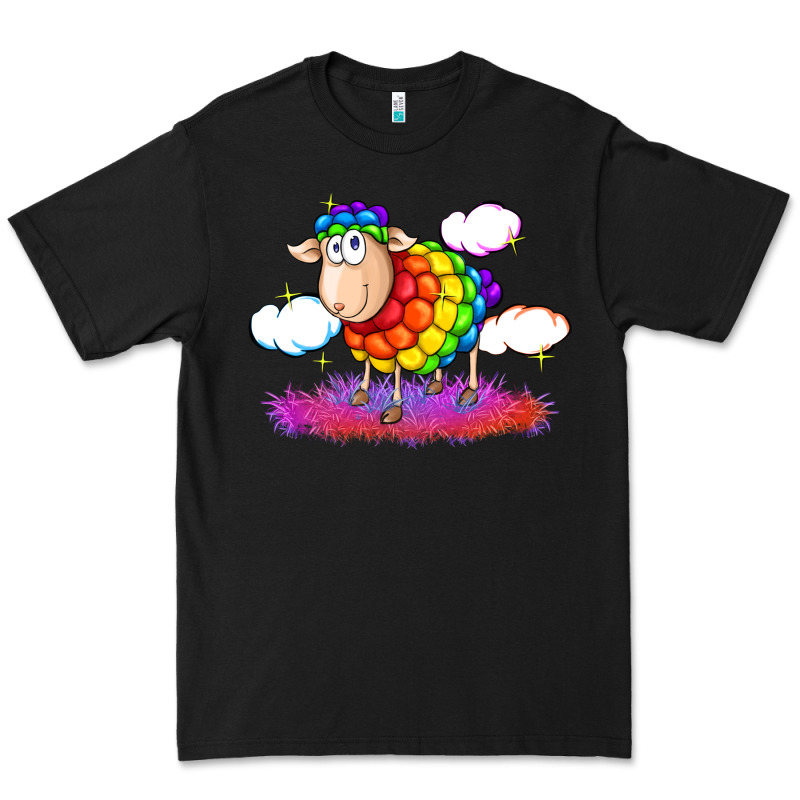 Rainbow Sheep Pride Premium Tee by FaDigitalArtStudio | Teevron
