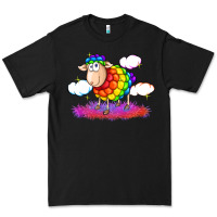 Black rainbow sheep pride Premium Tee - FaDigitalArtStudio
