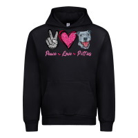 Black Peace Love Pitties Urban Hoodie - Jasminsmagicworld