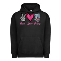 Pigment Black Peace Love Pitties Urban Hoodie - Jasminsmagicworld